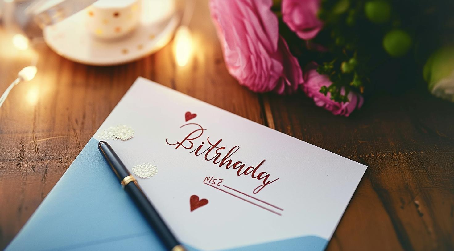 Dekorative Gestaltung für deinen Geburtstag